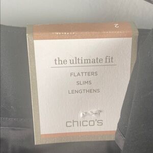 NWT Chico's the ultimate fit black pants Size 2 (12)